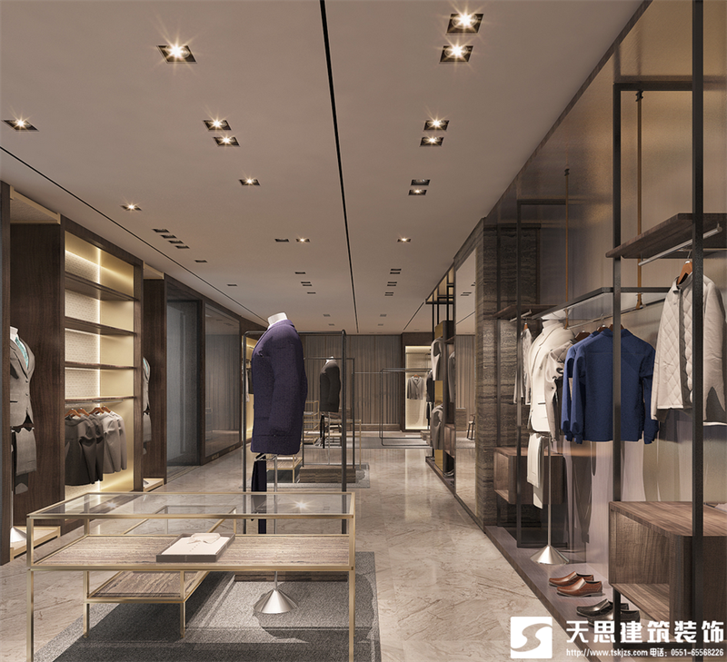 男裝店裝修設(shè)計(jì)風(fēng)格，男裝店裝修，男裝店設(shè)計(jì)