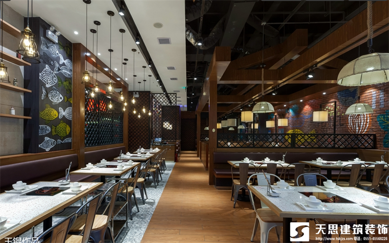 合肥火鍋店設計裝修應該注意的事項，火鍋店效果圖，火鍋店裝飾設計，火鍋店設計