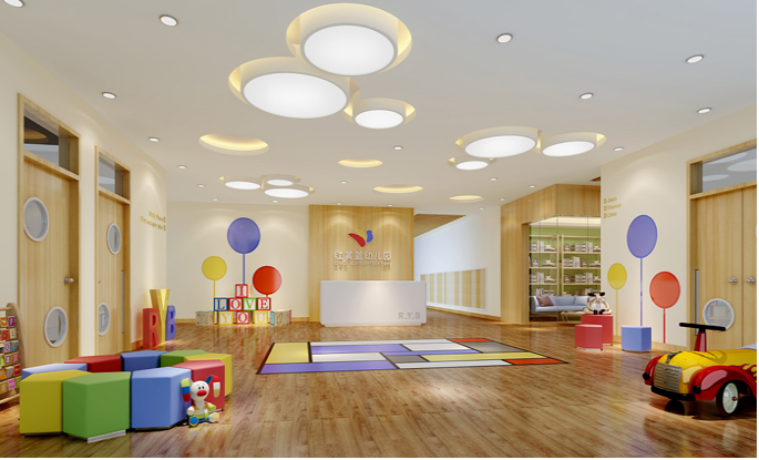 合肥幼兒園設(shè)計分享-紅黃藍幼兒園設(shè)計效果